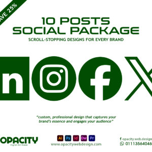 10 social post package
