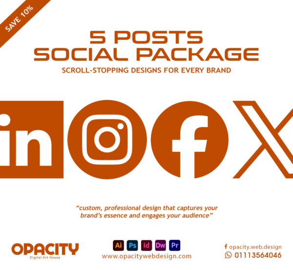 5 Posts Social Package