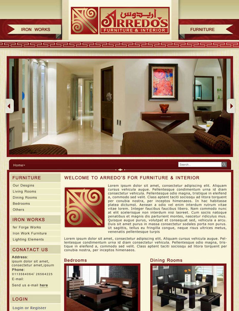 Arredo’s Furniture Website Design