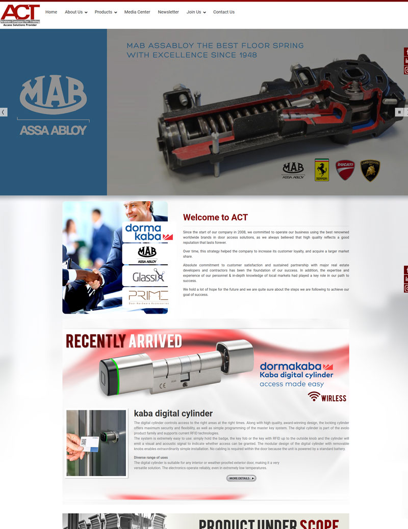 Arabian Company Website Design